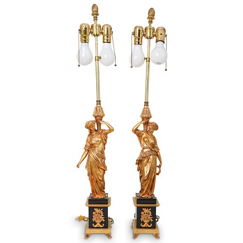 PAIR OF FRENCH IMPERIAL BRONZE