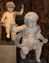 PAIR OF FRENCH LIMESTONE STATU