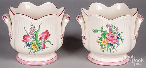PAIR OF FRENCH LUNEVILLE