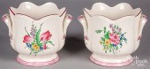 PAIR OF FRENCH LUNEVILLE VASES