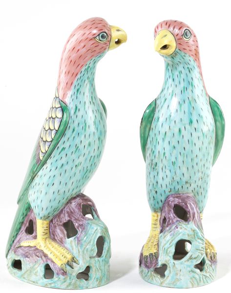 Pair of French Majolica