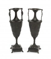 PAIR OF FRENCH NEO-GREC PATINA