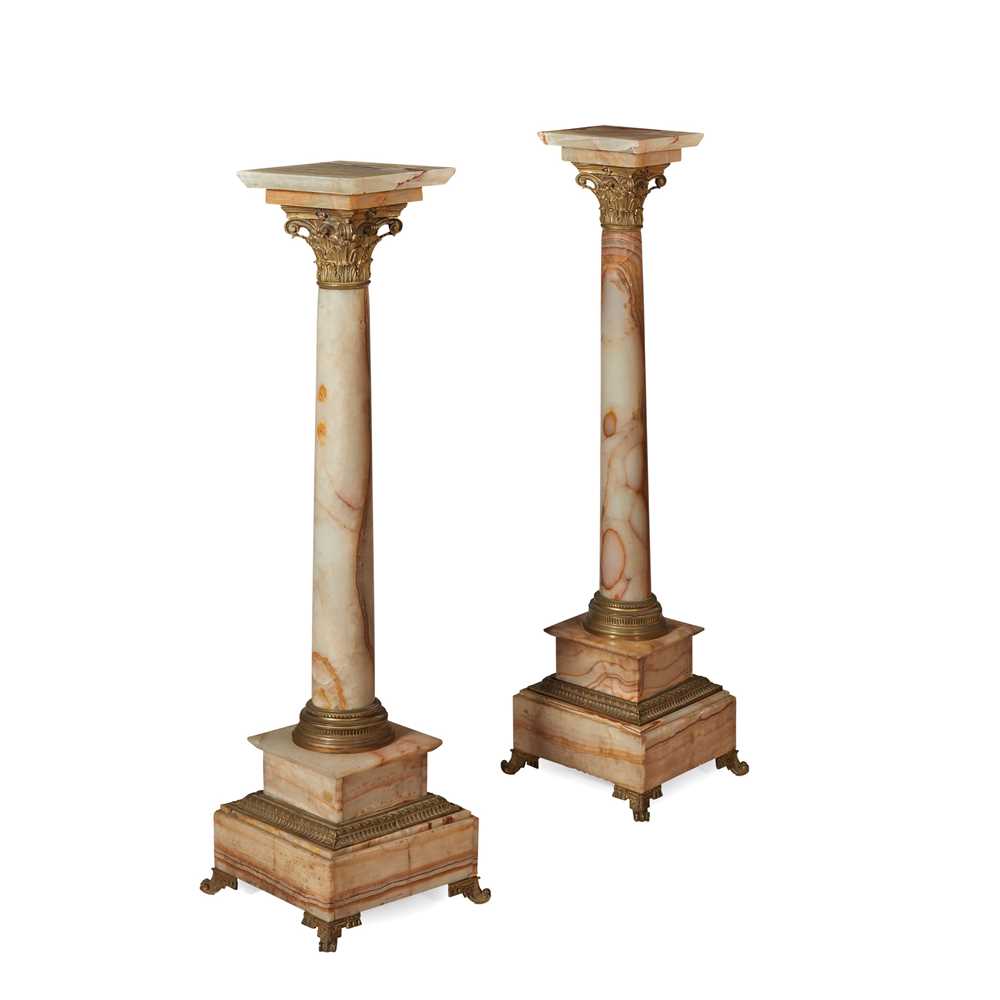PAIR OF FRENCH ONYX AND GILT
