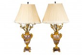 PAIR OF FRENCH ORMOLU-MOUNTED
