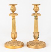 PAIR OF FRENCH ORMULU BRONZE C