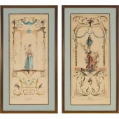 Pair of French Ornamental Engr