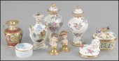 PAIR OF FRENCH PAINTED AND GIL