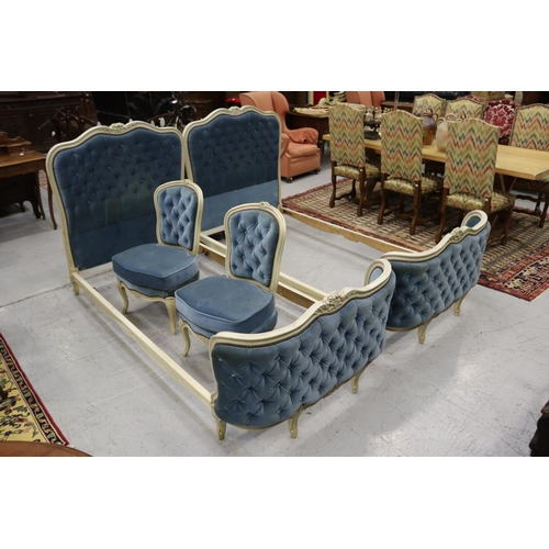 Pair of French painted Louis XV