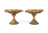 PAIR OF FRENCH PARCEL GILT BRO