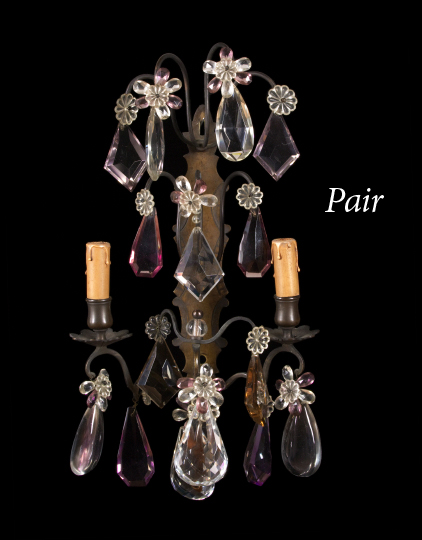 Pair of French Patinated Bronze and