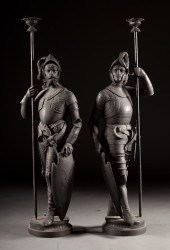 Pair of French patinated spelt