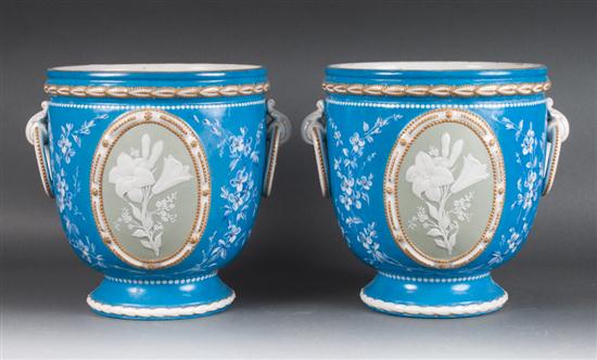 Pair of French porcelain