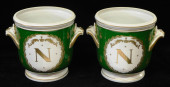 PAIR OF FRENCH PORCELAIN CACHE