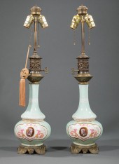PAIR OF FRENCH PORCELAIN CARCE