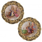 PAIR OF FRENCH PORCELAIN DECOR