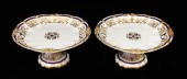 PAIR OF FRENCH PORCELAIN TAZZA