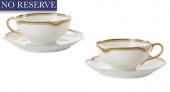 PAIR OF FRENCH PORCELAIN TEA C