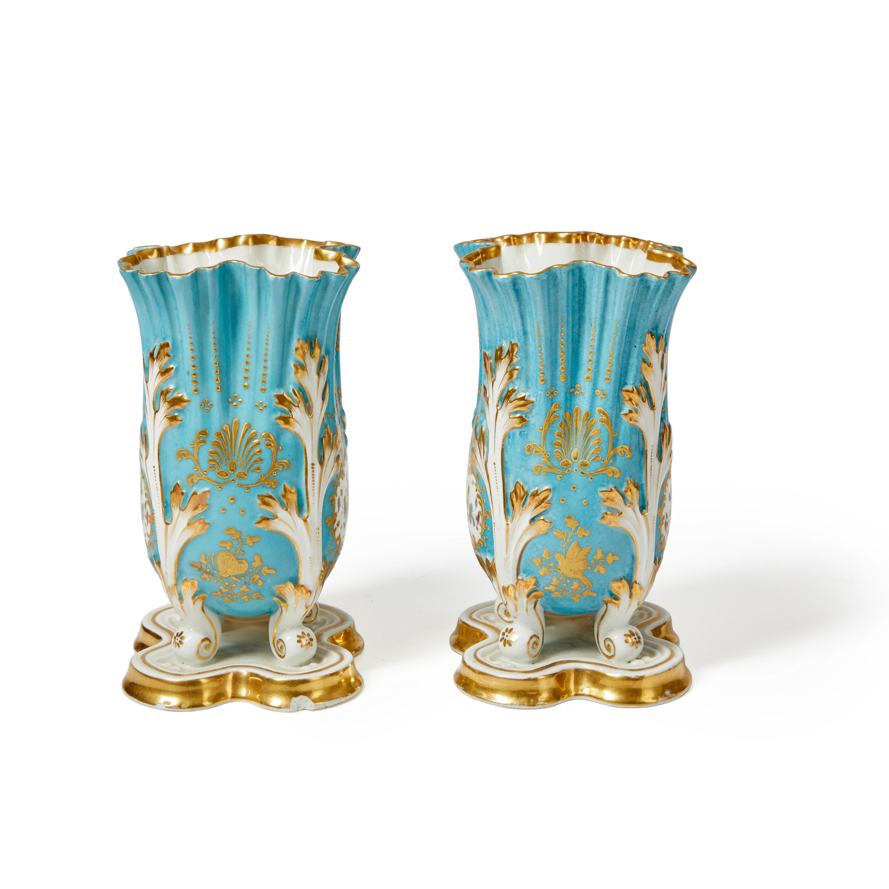 PAIR OF FRENCH PORCELAIN VASES