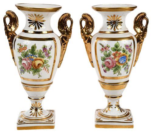 PAIR OF FRENCH PORCELAIN