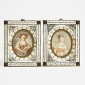 Pair of French Portrait Miniat