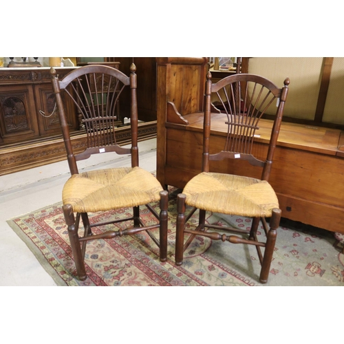 Pair of French provincial chairs,
