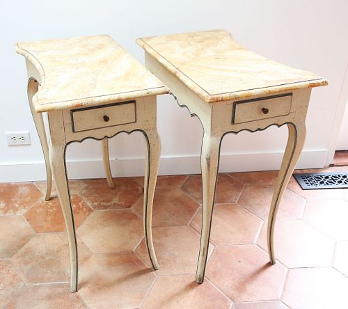 PAIR OF FRENCH PROVINCIAL STYLE