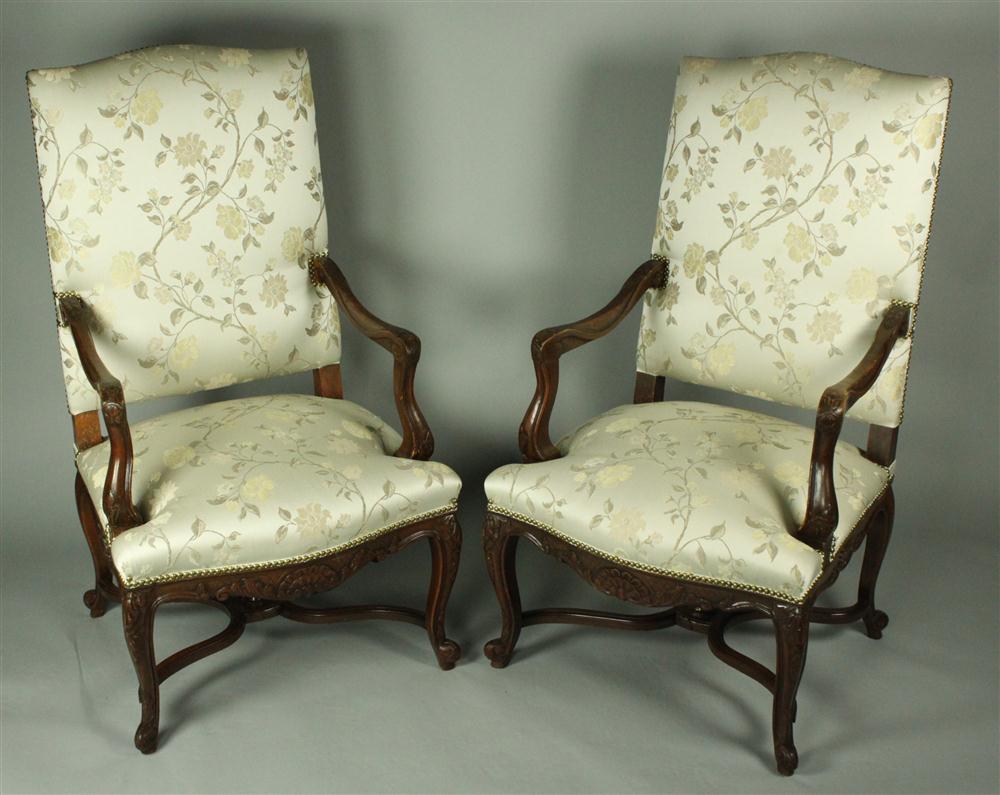 PAIR OF FRENCH REGENCY STYLE WALNUT