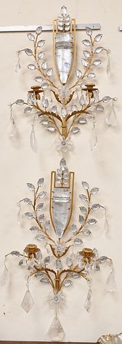 PAIR OF FRENCH ROCK CRYSTAL