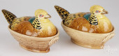 PAIR OF FRENCH SARREGUEMINES P