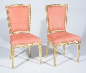 PAIR OF FRENCH SIDECHAIRS. GIL