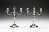 Pair of French silver neoclass