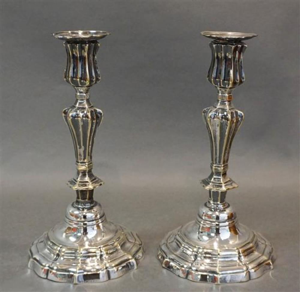 PAIR OF FRENCH SILVER PLATE