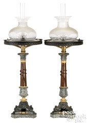 PAIR OF FRENCH SINUMBRA LAMPS<