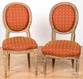 PAIR OF FRENCH SLIPPER CHAIRS,