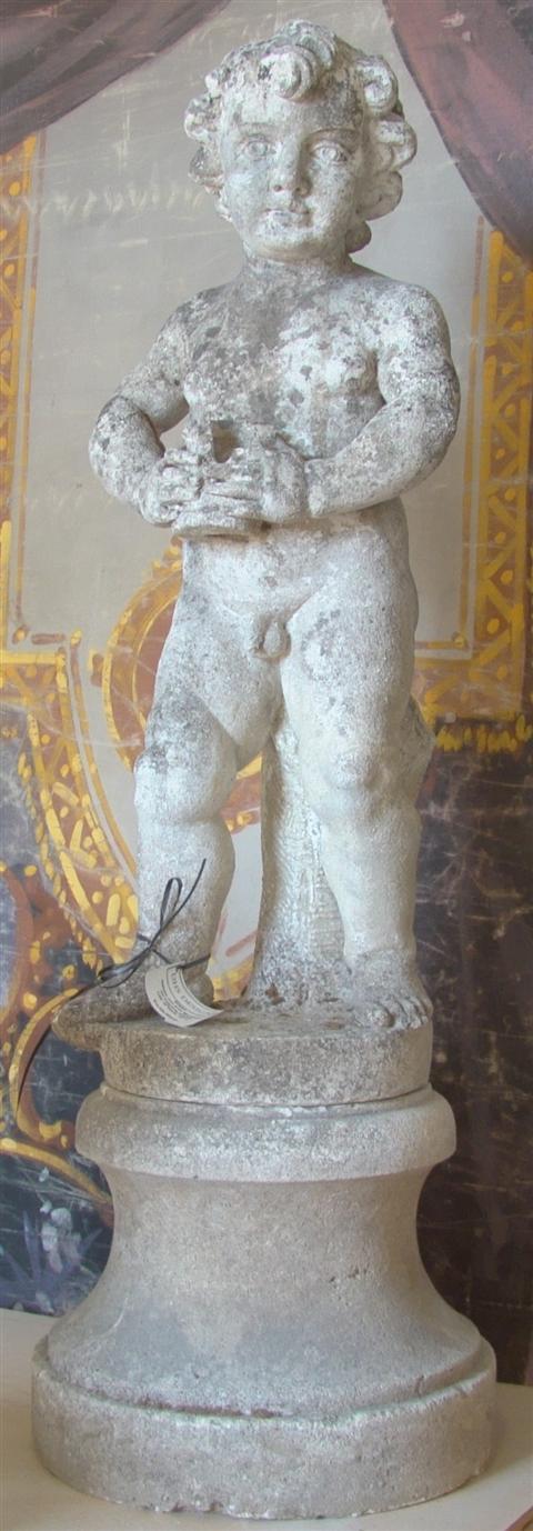 PAIR OF FRENCH STONE CHERUBS late