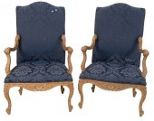 PAIR OF FRENCH-STYLE ARMCHAIRS