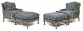 PAIR OF FRENCH STYLE BERGERES