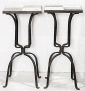 PAIR OF FRENCH STYLE BISTRO TA