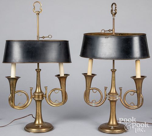 PAIR OF FRENCH-STYLE BOUILLOTTE