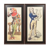PAIR OF FRENCH STYLE FRAMED FI
