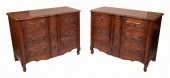 PAIR OF FRENCH-STYLE THREE-DRA