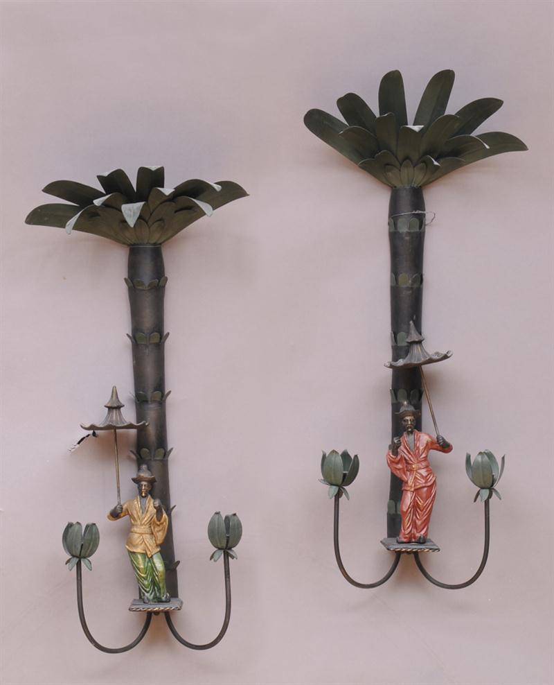 PAIR OF FRENCH TÃƒâ€LE PEINTE