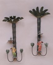 PAIR OF FRENCH TÃƒâ€LE PEINTE