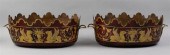 PAIR OF FRENCH TOLE PEINTE MON