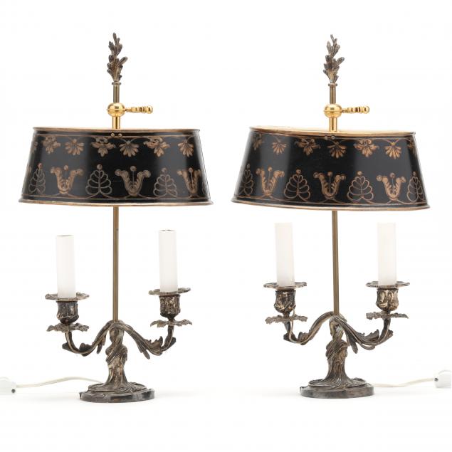 PAIR OF FRENCH TOLE TABLE LAMPS