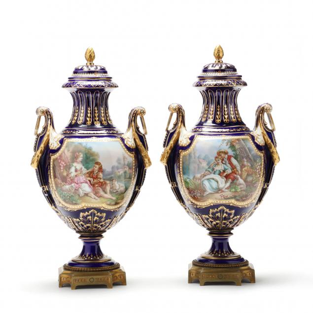 PAIR OF FRENCH WATTEAU SCENE