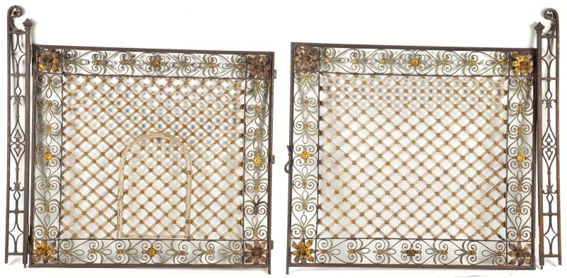 Pair of French Wrought Iron