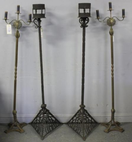 Pair of French Wrought Iron