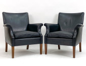 PAIR OF FRITZ HANSEN STYLE LEA