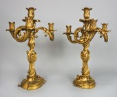 PAIR OF GAGNEAU PARIS GILT-BRO